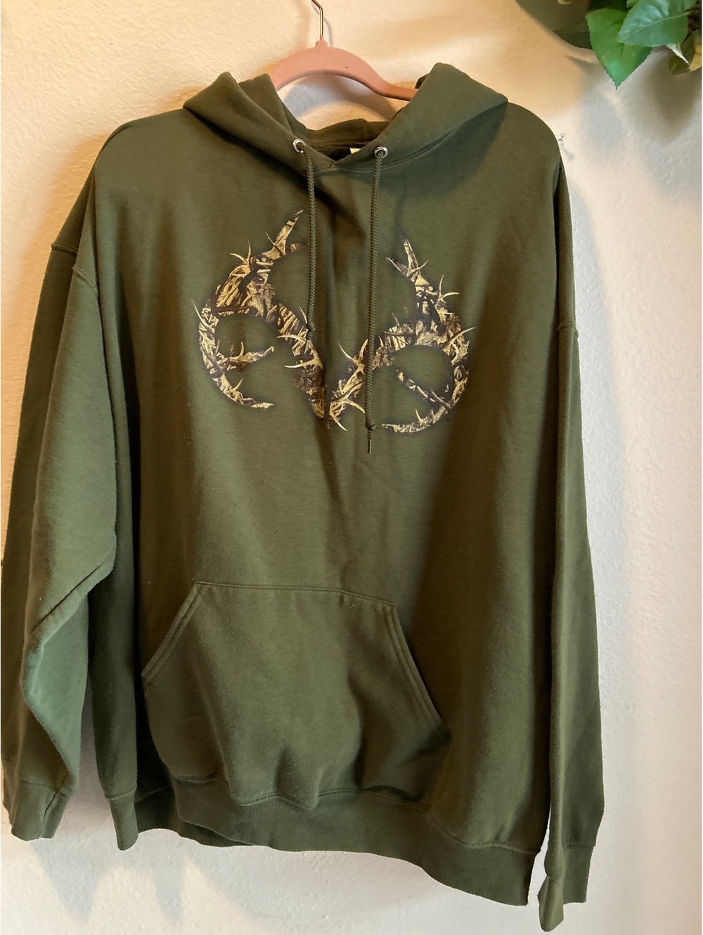 Jerzees NuBlend Olive Green Hoodie Sweatshirt 3XL